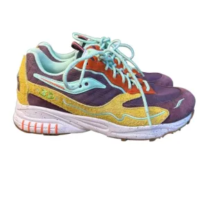 Saucony 3D Grid Hurricane S70745-2 Mens 7.5 Purple Lifestyle Sneakers Shoes S2