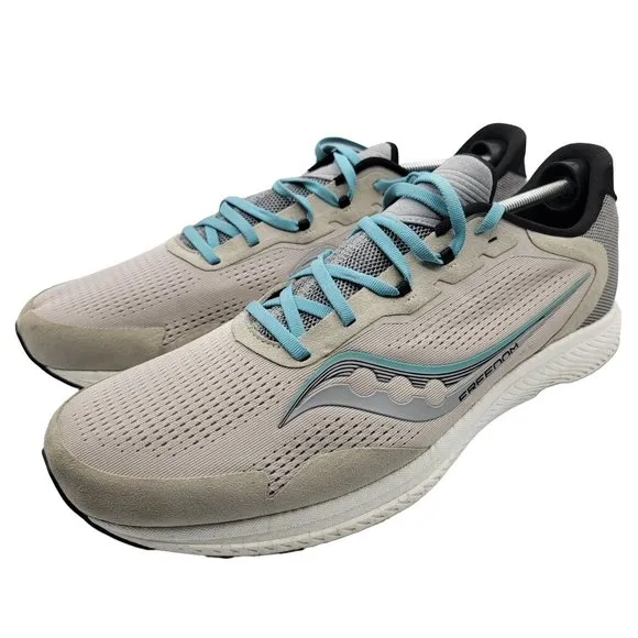Saucony Mens Freedom 4 Gray Running Shoes Sneakers Size 15 - S20617-35