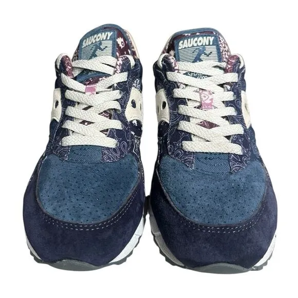 Saucony Mens Shadow 6000 Northern Soul Paisley Blue Sneaker Running Shoes Size 8