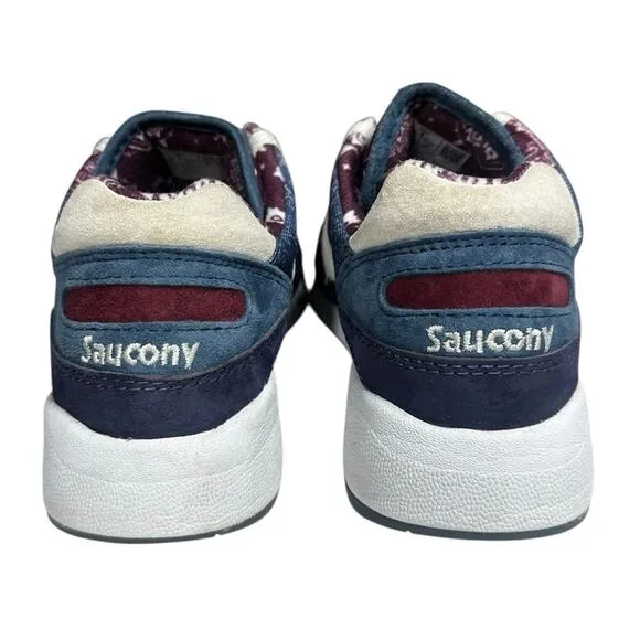 Saucony Mens Shadow 6000 Northern Soul Paisley Blue Sneaker Running Shoes Size 8