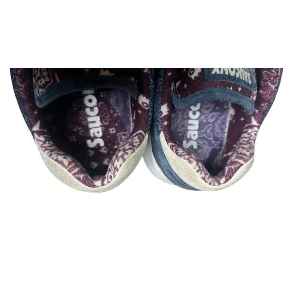 Saucony Mens Shadow 6000 Northern Soul Paisley Blue Sneaker Running Shoes Size 8
