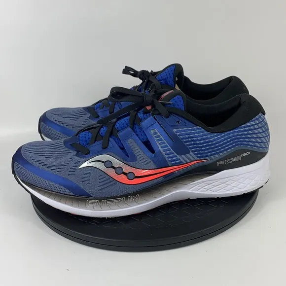 Saucony Ride ISO Blue Athletic Running Shoes S20444-3 Men's Size 11.5