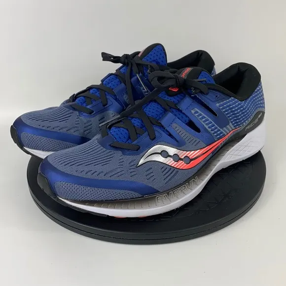 Saucony Ride ISO Blue Athletic Running Shoes S20444-3 Men's Size 11.5