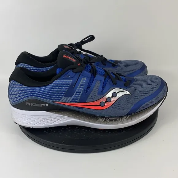 Saucony Ride ISO Blue Athletic Running Shoes S20444-3 Men's Size 11.5