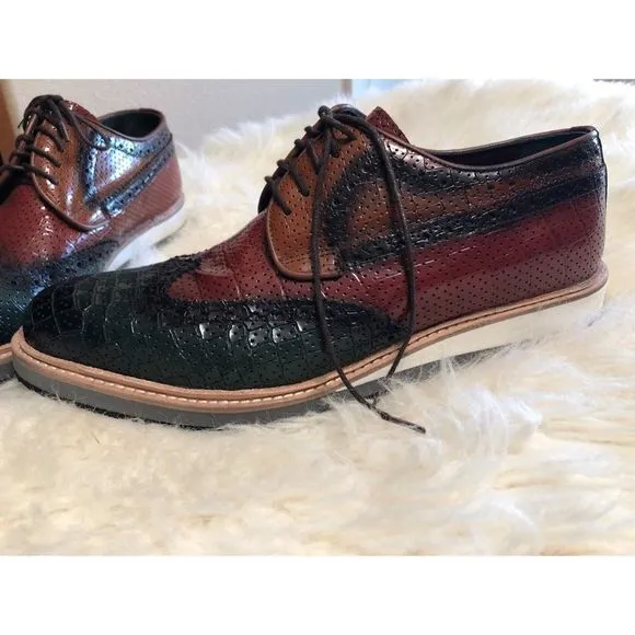 S’Baker Leather Derby Shoes
