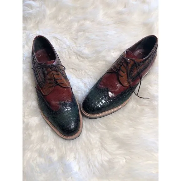 S’Baker Leather Derby Shoes