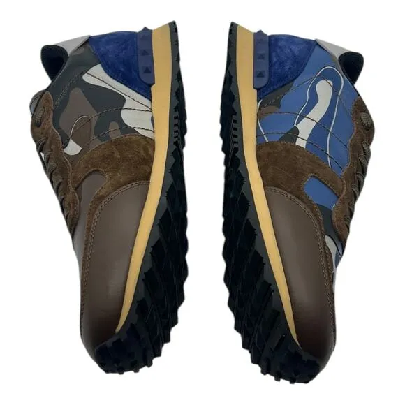 Size 13US - Valentino Garavani Rock Runner Sneakers Brown