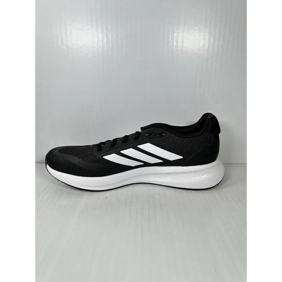 Size 9.5 Men’s Adidas RUNFALCON 5 CLOUDFOAM Running Sneakers Shoes Black White