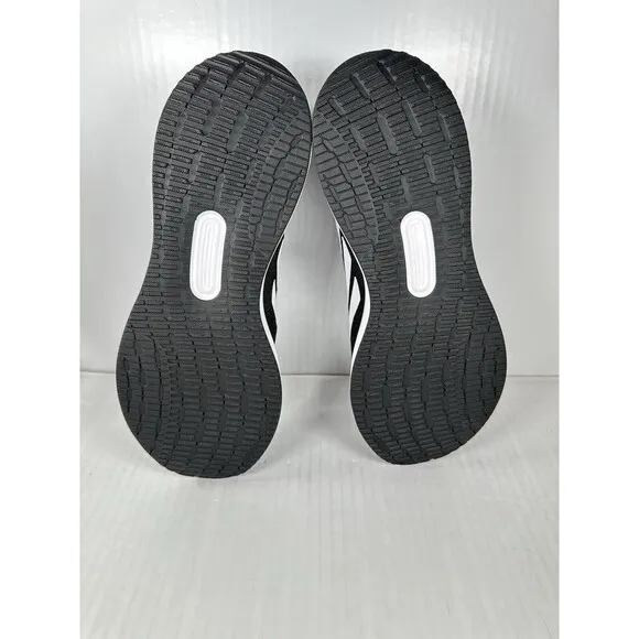 Size 9.5 Men’s Adidas RUNFALCON 5 CLOUDFOAM Running Sneakers Shoes Black White