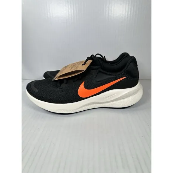 Size 9.5 Mens Nike Revolution 7 Black Crimson Running Shoes FB2207-008 NEW