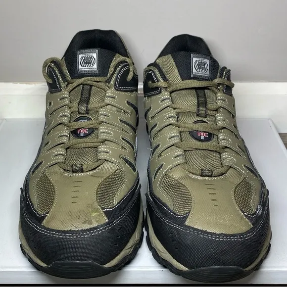 Skechers Cankton Steel Toe Sneakers Men’s Size 13 W - WIDE Leather Safety Shoes