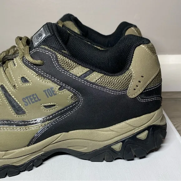 Skechers Cankton Steel Toe Sneakers Men’s Size 13 W - WIDE Leather Safety Shoes