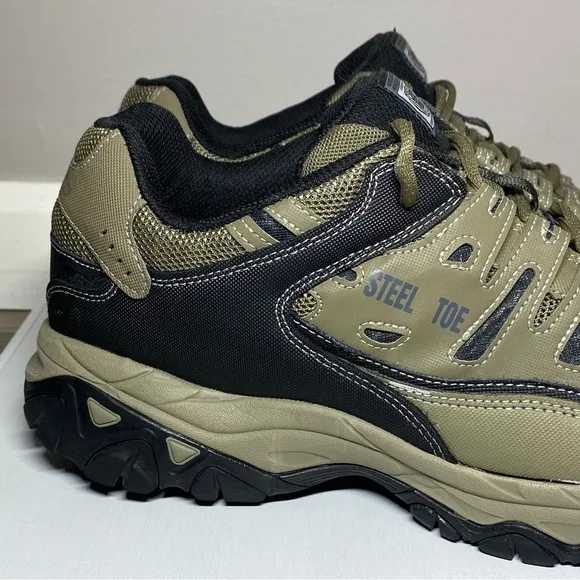 Skechers Cankton Steel Toe Sneakers Men’s Size 13 W - WIDE Leather Safety Shoes