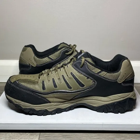 Skechers Cankton Steel Toe Sneakers Men’s Size 13 W - WIDE Leather Safety Shoes