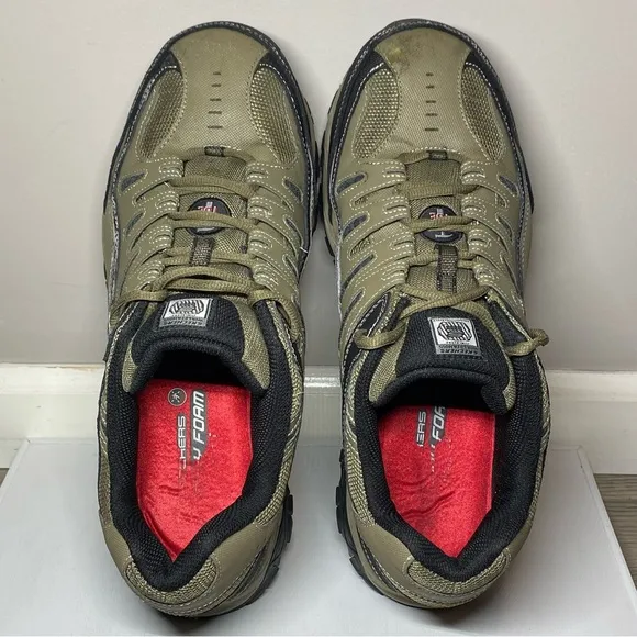 Skechers Cankton Steel Toe Sneakers Men’s Size 13 W - WIDE Leather Safety Shoes