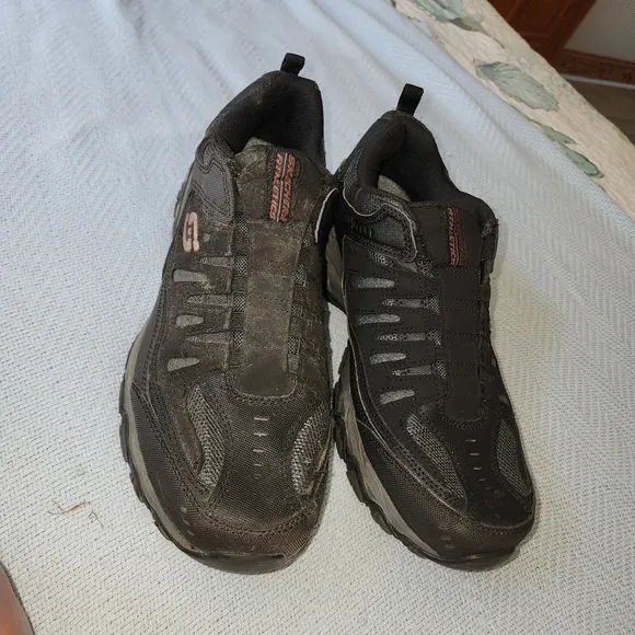 SKECHERS EUC MENS SIZE 11.5 AFTER BURN SLIPON SNEAKERS SHOES