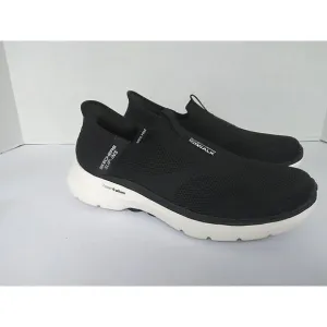 Skechers GOwalk Hyper Pillars Slip-On Athletic Walking Shoes Black/White Comfort