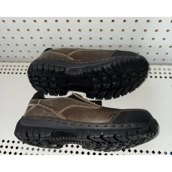 Skechers Hartan Mens Steel Toe Slip Resistant Work Shoes Loafers Size 8 WIDE