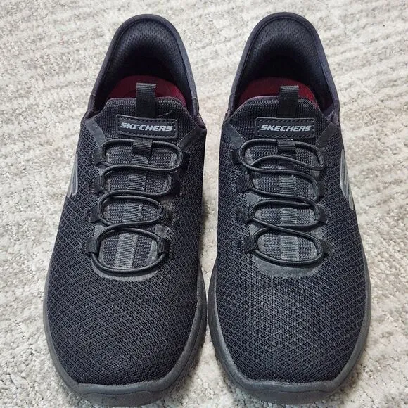 SKECHERS men's slip-ins slip resistant work shoes black size 8.5