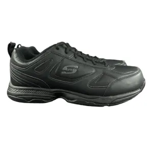 Skechers Relaxed Fit Memory Foam Slip Resistant Black Work Shoes Size 9 Wide