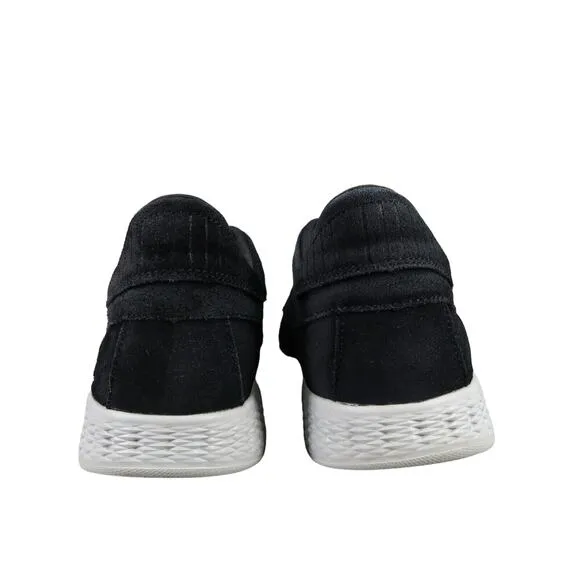 Skechers Shoes Womens 9 Casual Sneaker Leather Comfort Moc Black Goga Max Walk