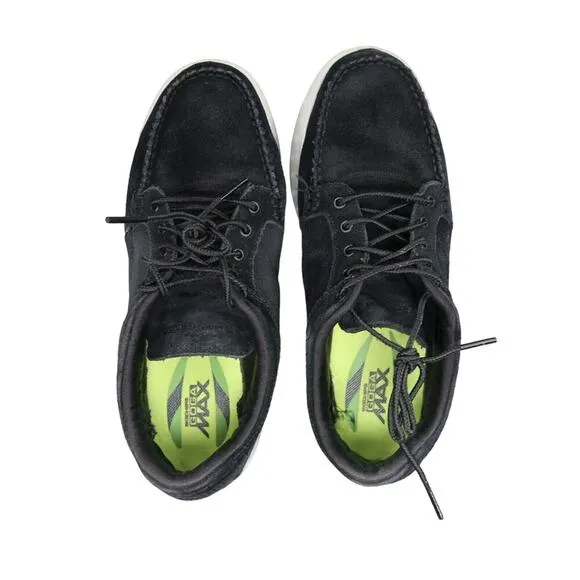Skechers Shoes Womens 9 Casual Sneaker Leather Comfort Moc Black Goga Max Walk