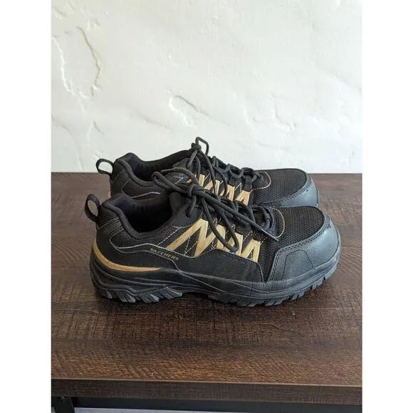Skechers Women's Fannter Work Comp Toe Slip Resistant Sneaker Shoes - Size 7