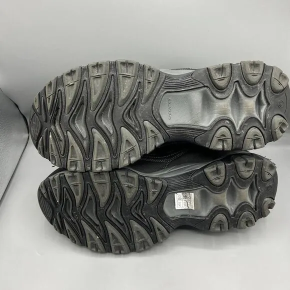 Skechers Work Shoes Men 77055 Relaxed Fit‎ Cankton Black Steel Toe Size 11.5