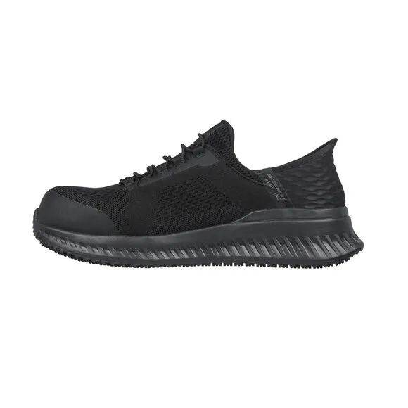 SKECHERS® Work Tilido - Fletchit Comp Toe Black Shoes Men's Size 8W New in Box