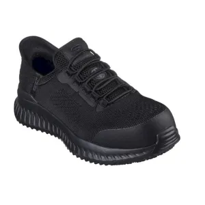 SKECHERS® Work Tilido - Fletchit Comp Toe Black Shoes Men's Size 8W New in Box