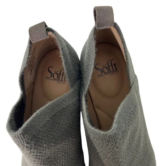Sofft Arvada Ankle Knit Boot Sz 10M Waterproof Arch Support Ankle Booties