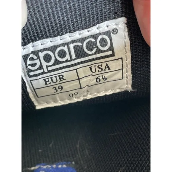 SPARCO MENS RACING DRIVING SHOES BLACK‎ SIZE EURO 39 USA 6.5