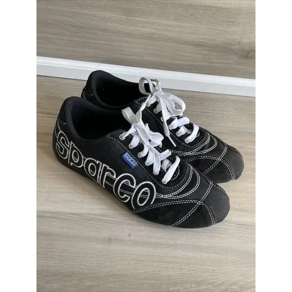 SPARCO MENS RACING DRIVING SHOES BLACK‎ SIZE EURO 39 USA 6.5