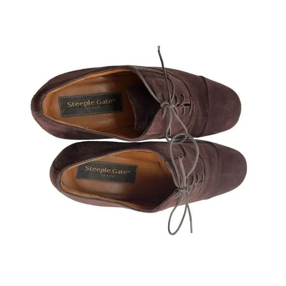 Steeple Gate suede shoes made in Italy size 9D