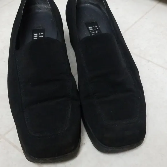 STUART WEITZMAN comfy walking shoes square toes