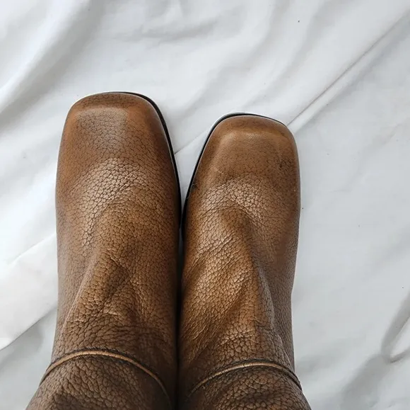 Stuart‎ Weitzman leather Sculpted heel leather boots 8.5