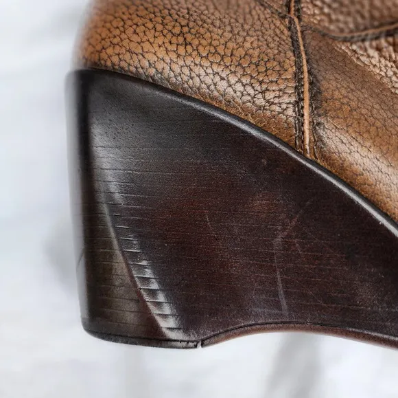 Stuart‎ Weitzman leather Sculpted heel leather boots 8.5