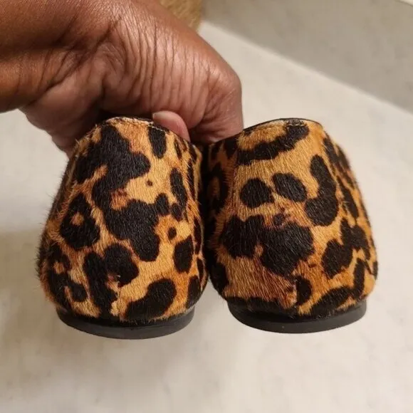 Stuart Weitzman Marlon Leopard Print Loafer Shoes 7