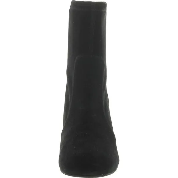 Stuart Weitzman Womens Sleek 60 Black Square Toe Ankle Booties Shoes New
