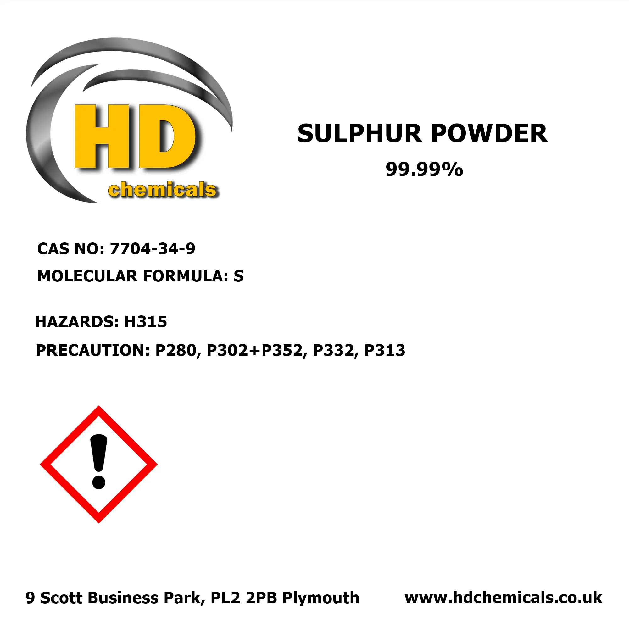 Sulphur Powder 99.99%