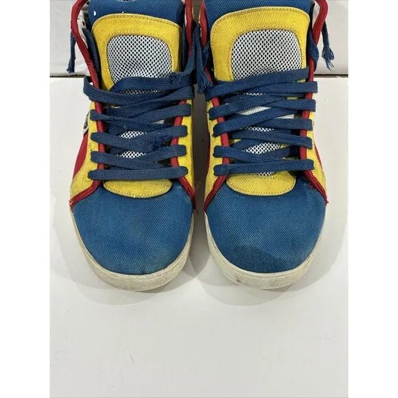 Super Rare DC Xander LFTX Mens Multicolor Skateboarding Shoes Sneakers Size 9.5