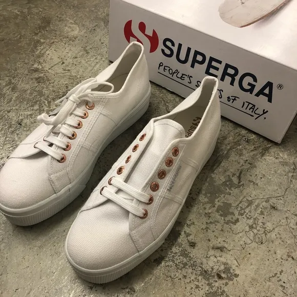Superga 2790 Acotw Sneakers Shoes White/Rose 9.5