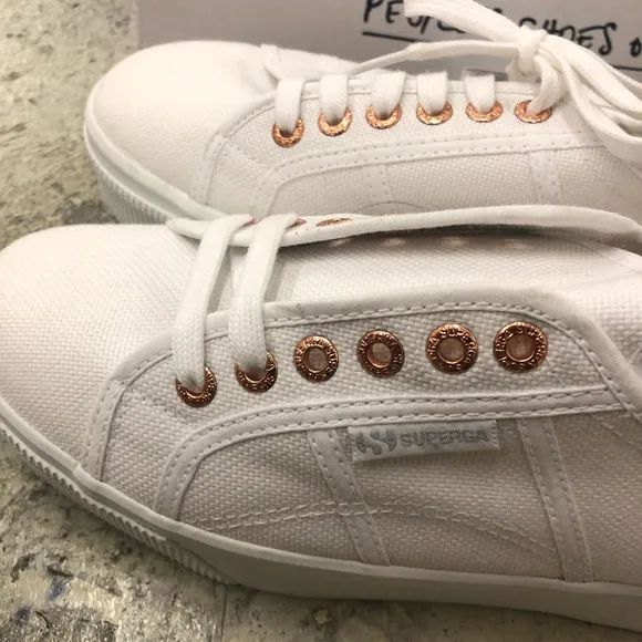 Superga 2790 Acotw Sneakers Shoes White/Rose 9.5
