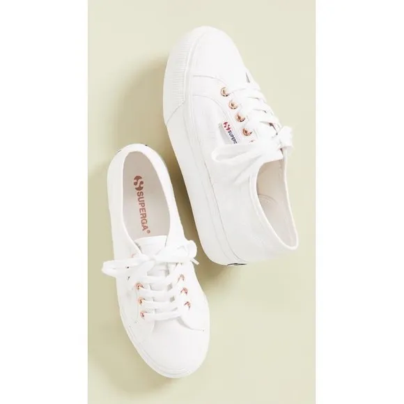Superga 2790 Acotw Sneakers Shoes White/Rose 9.5