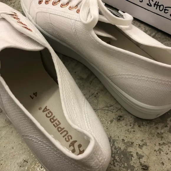 Superga 2790 Acotw Sneakers Shoes White/Rose 9.5