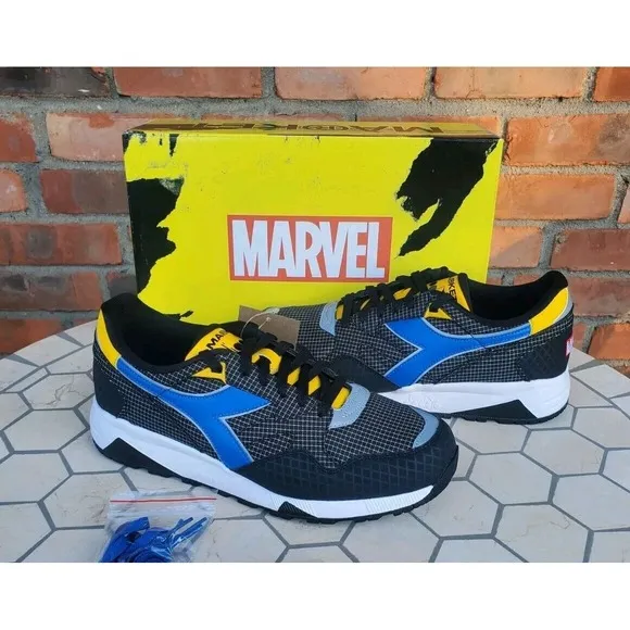 Sz 11.5 Diadora N9002 Wolverine Yellow Black Marvel Comics Xmen 97  Sneaker
