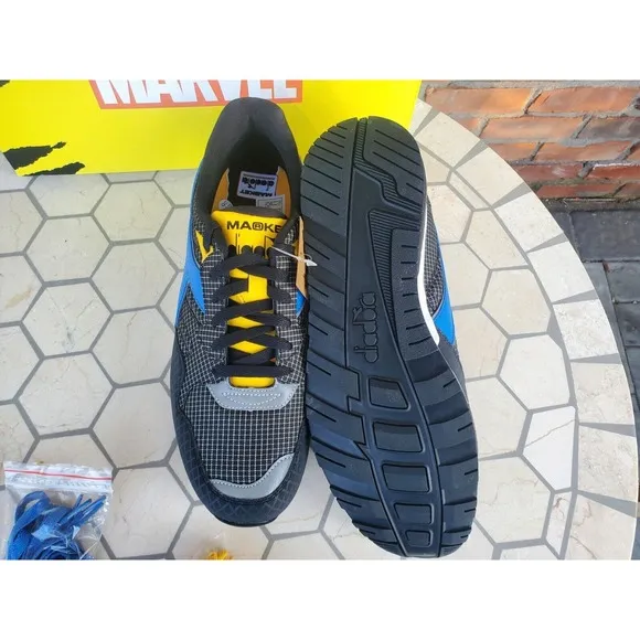 Sz 11.5 Diadora N9002 Wolverine Yellow Black Marvel Comics Xmen 97  Sneaker
