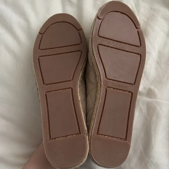Talbots Women's Quilted Slip-On Shoes - Gold and Tan