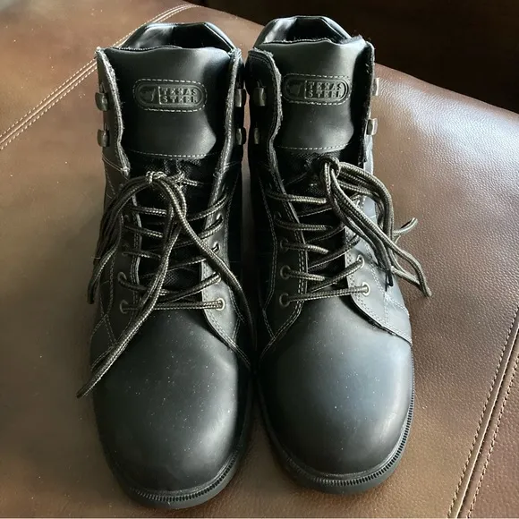 Texas Steer Work Boots Men's Soft Toe Shoes Slip Resistant