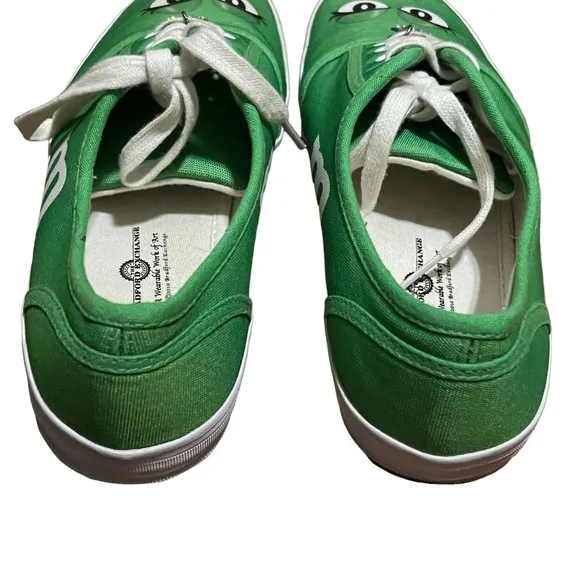 The Bradford Exchange Womens Official M&amp;M Sneakers Shoes Size 9.5 Low-Top Green